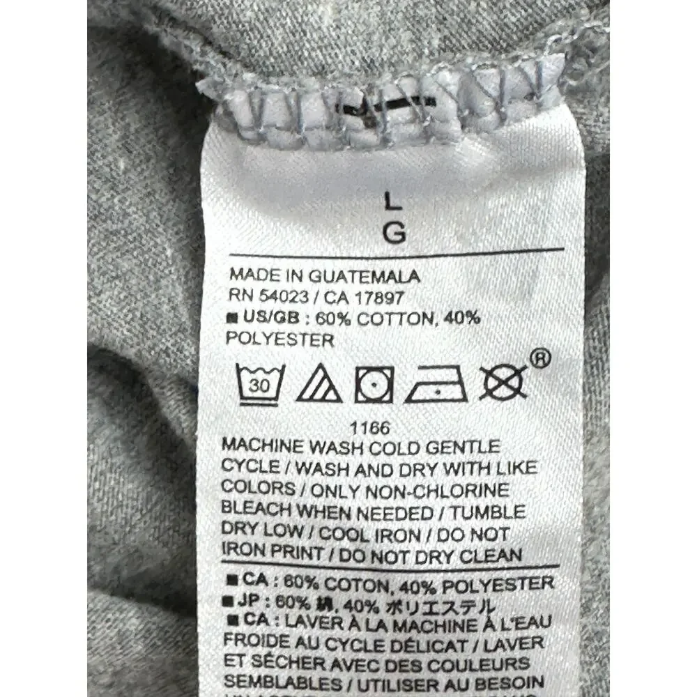 Banana Republic Shirt L Gray Graphic Tee California Heritage Cotton Premium Knit